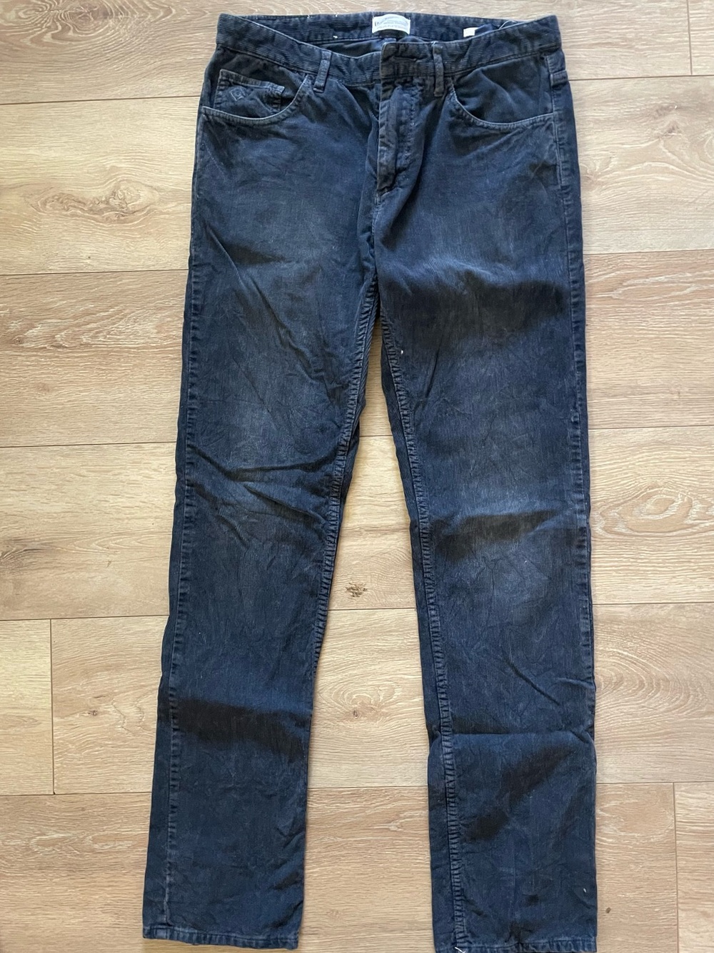 Men's Navy Corduroy - Classic Straight Fit